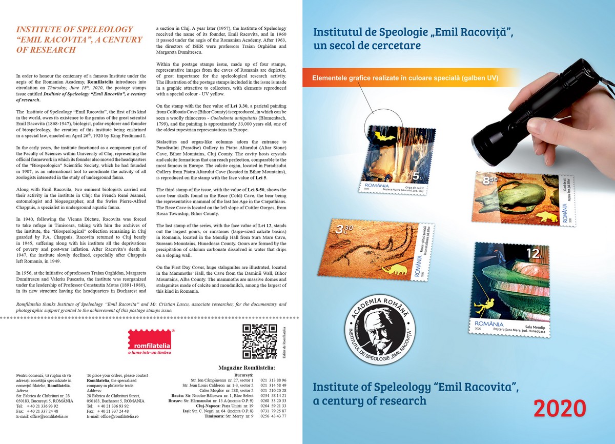 pliant_Inst Speologie Emil Racovita-100 ani-1