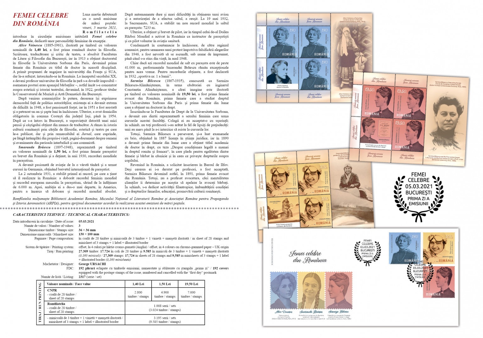 Pliant_Femei celebre din Romania2