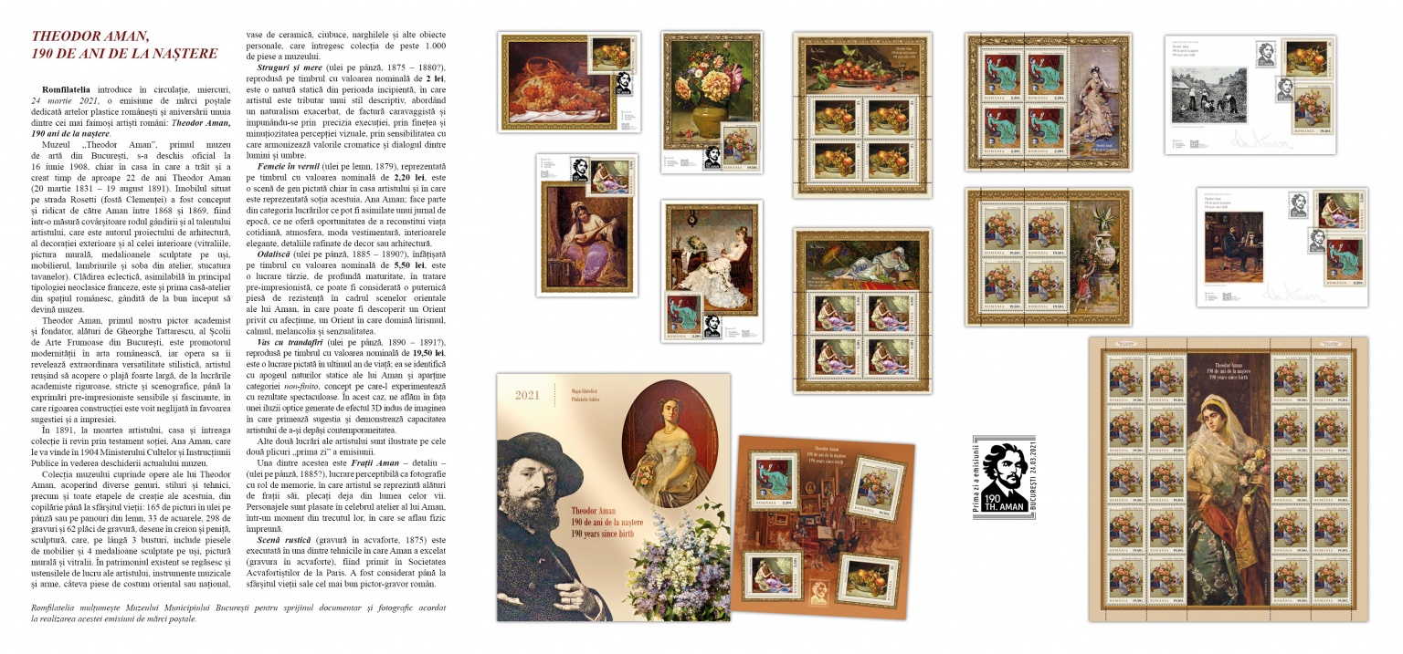 pliant Theodor Aman, 190 ani nastere_tript2